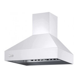 Viking 36" Wall Mount Chimney Range Hood, White | VCWH53648WH - Range Hoods And Vents