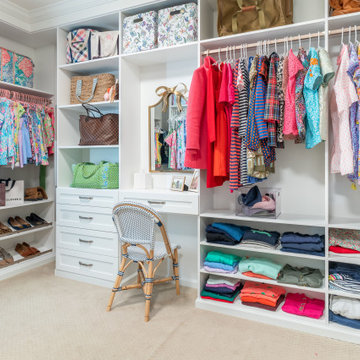Lovely His & Hers Primary Closets in Leesburg