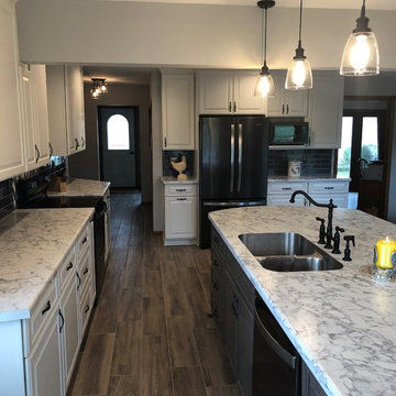 Modern Kitchen Update Done in a Two Tone Color