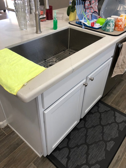 New Carrera Quartz Kitchen Countertops Unfortunately I Have Already Paid So Am Not Sure What Can Be Done At This Point