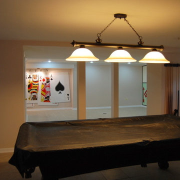 Poker Themed Mural hand-painted in a Game Room in Clinton, Maryland