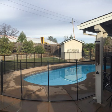 4' Black Removable Mesh Pool Fence