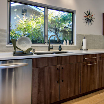 Sunburst Clock Inspires Kitchen Design