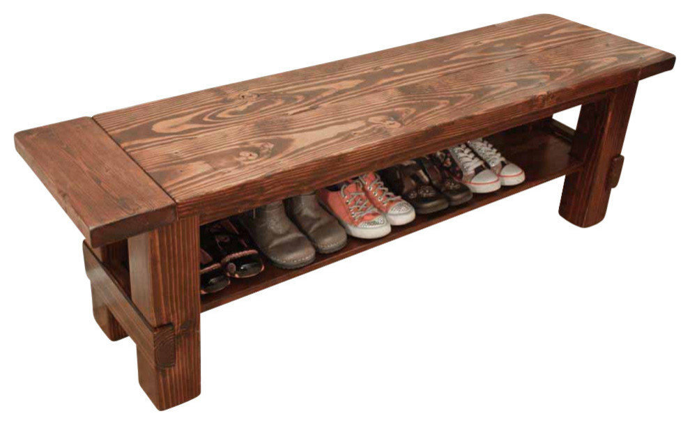 Storage Bench, Early American/Satin, 36"