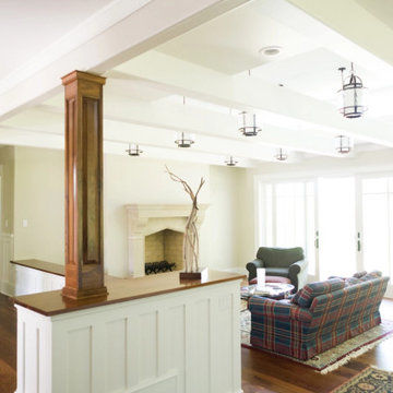 Select Walnut Plank Flooring, Open Living Area