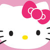 Hello Kitty Face Poster, Silver Framed Version
