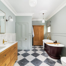 Room Tour: How a Dated Bathroom Became a Warm, Elegant Space