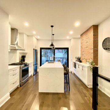 Riverdale Whole Home Reno - Kitchen and Sliding Door