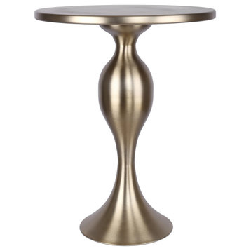 24" Plated Gold Accent Table