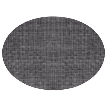 Minibasket Oval Table Mat, Cool Gray