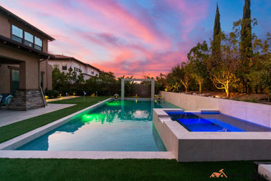 Modern Backyard and Pool Remodel - Irvine, CA