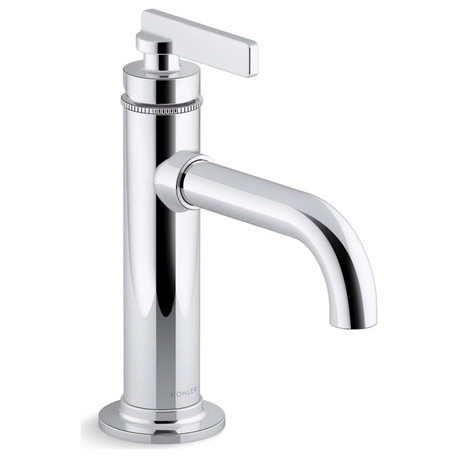Castia 1.2 GPM Single Hole Bathroom Faucet, Polished Chrome