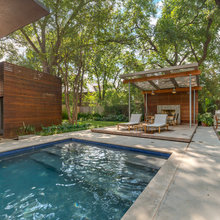 outdoor fireplace