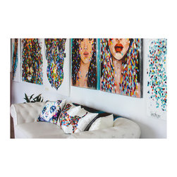 Tracey Keller in Her Studio - Bliss - Paintings