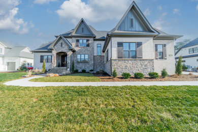 Example of an eclectic exterior home design in Charlotte