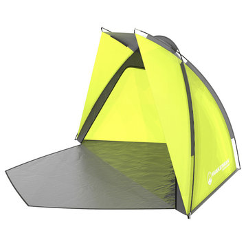 Green Beach Tent, Sun Shelter for Shade with UV Protection By Wakeman Outdoors