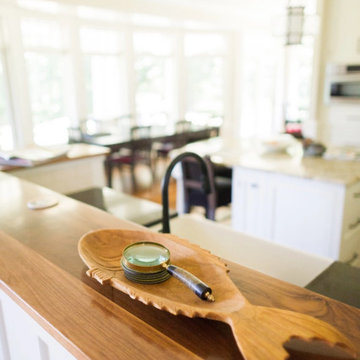 Select Walnut Plank Flooring, Open Living Area