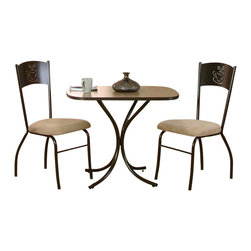Sunset Trading - Cramco Java 3-Piece Java Bistro Set - Dining Sets