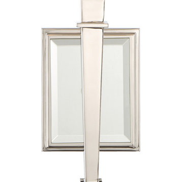 Clifton 1 Light Polished Nickel Wall Mount