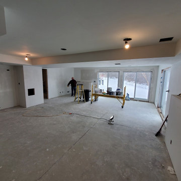 Finished basement priming/painting
