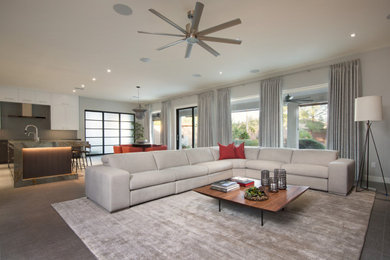 Home design - large transitional home design idea in Las Vegas