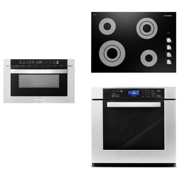 3PC Package, 30" Electric Cooktop 24" Microwave Drawer 30" Electric Wall Oven