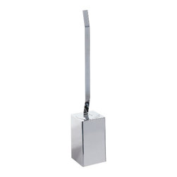 WS Bath Collections Lem 5812 Toilet Brush Holder in Chrome - Toilet Brushes & Holders