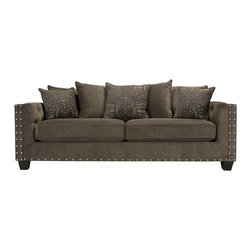 Cindy Crawford Calista Microfiber Sofa - Sofas