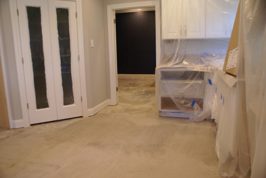 Westlake dark wood floors