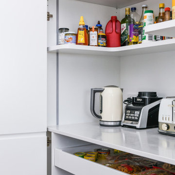 White Pull-out Pantry