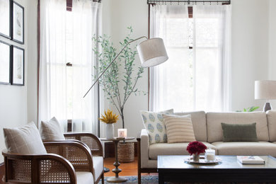Elegant living room photo in Austin