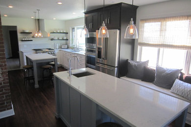 Example of a transitional kitchen design in Other