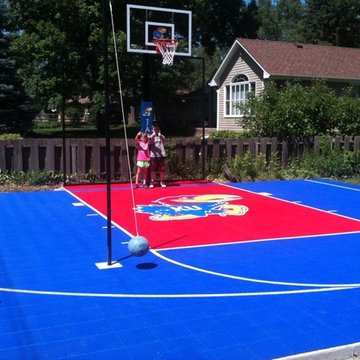 Jayhawks Fan Basketball Court