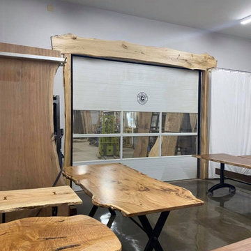 Live edge wood door border