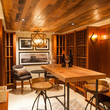 Georgetown Modern Industrial Wine Cellar