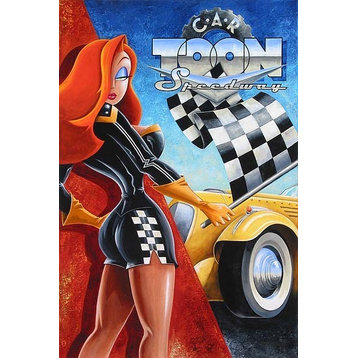 Disney Fine Art Car Toon Speedway by Mike Kungl