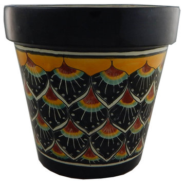 Mexican Ceramic Flower Pot Planter Folk Art Pottery Handmade Talavera 32