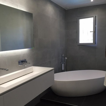 Salle de bains ilot