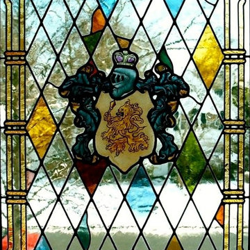 Tudor style leaded glass