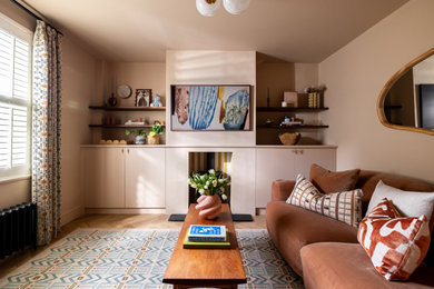 Contemporary living room in Hertfordshire.