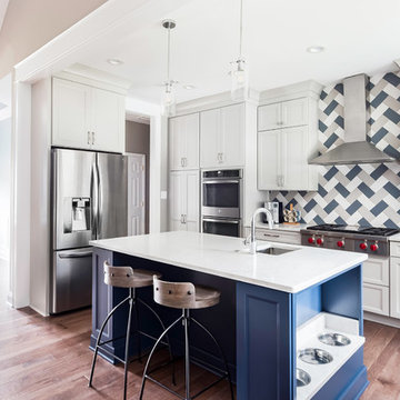 Dramatic Backsplash Kitchen