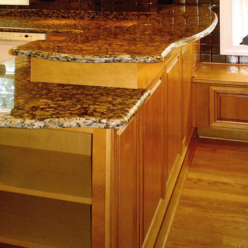 Kitchen with Step-up Countertop