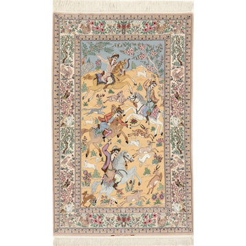 Persian Rug Isfahan Silk Warp 5'10"x3'8"
