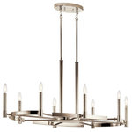 Kichler Lighting - Kichler Lighting 52429PN Tolani, 8 Light Oval Chandelier, Chrome - Canopy Included: Yes  Canopy DiTolani 8 Light Oval  Polished Nickel *UL Approved: YES Energy Star Qualified: n/a ADA Certified: n/a  *Number of Lights: 8-*Wattage:60w Candelabra Base bulb(s) *Bulb Included:No *Bulb Type:Candelabra Base *Finish Type:Polished Nickel