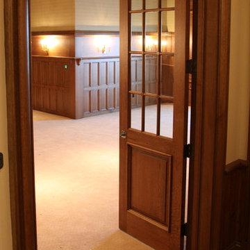 Custom Millwork featuring Salvaged Antique Oak, Inspired by French Pattern Books