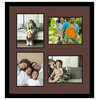 ArtToFrames Collage Photo Frame  with 4 - 8x10 Openings and Satin Black Frame