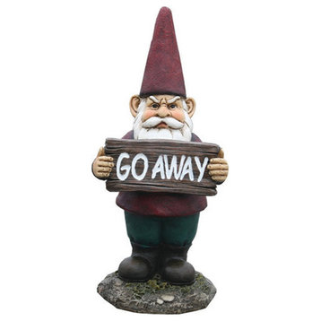 Resin Gnome "Go Away", 9.3"