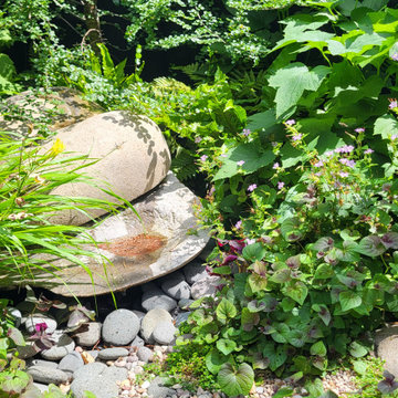 Naturalistic Water Feature and Bird Bath