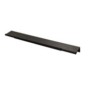 Top Knobs TK975BLK: 10" cc Crestview Tab Cabinet Pull - Flat Black