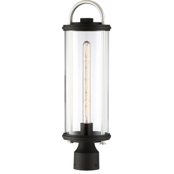 Keyser 1 Light Post Light or Accessories, Coal/Silver Accent